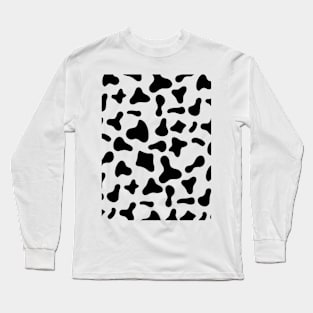 Classic Dairy Cow Print Long Sleeve T-Shirt